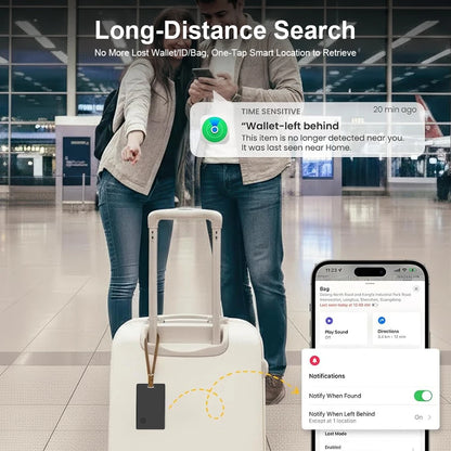 Ultra Thin Find My Card Tracker for Wallet Bag Passport Backpack Suitcase Laptop Ios Only Apple Bluetooth anti Lost Locator Devi
