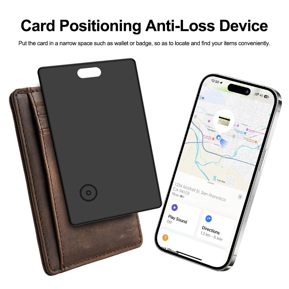 Ultra Thin Find My Card Tracker for Wallet Bag Passport Backpack Suitcase Laptop Ios Only Apple Bluetooth anti Lost Locator Devi